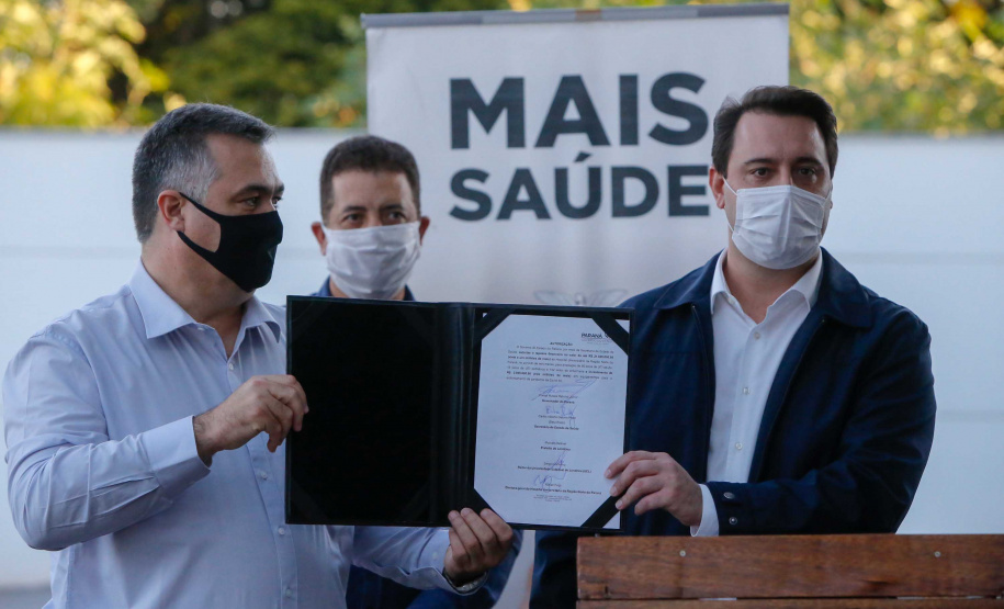 23/04/2020 Governador Carlos Massa Ratinho Junior, entrega leitos do Hospital Universitario de Londrina.Foto Gilson Abreu