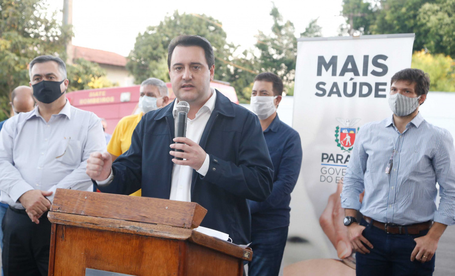 23/04/2020 Governador Carlos Massa Ratinho Junior, entrega leitos do Hospital Universitario de Londrina.Foto Gilson Abreu