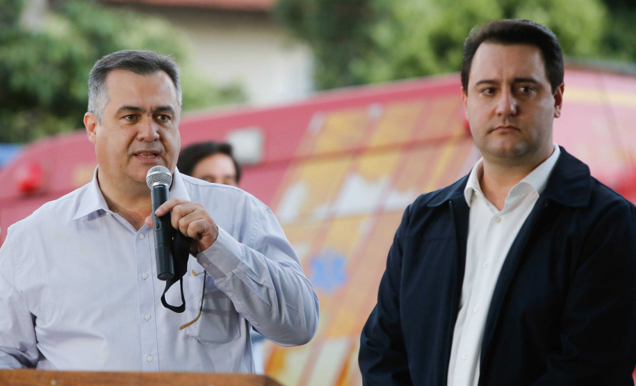 23/04/2020 Governador Carlos Massa Ratinho Junior, entrega leitos do Hospital Universitario de Londrina.Foto Gilson Abreu