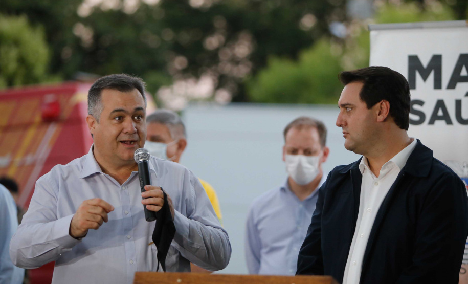 23/04/2020 Governador Carlos Massa Ratinho Junior, entrega leitos do Hospital Universitario de Londrina.Foto Gilson Abreu