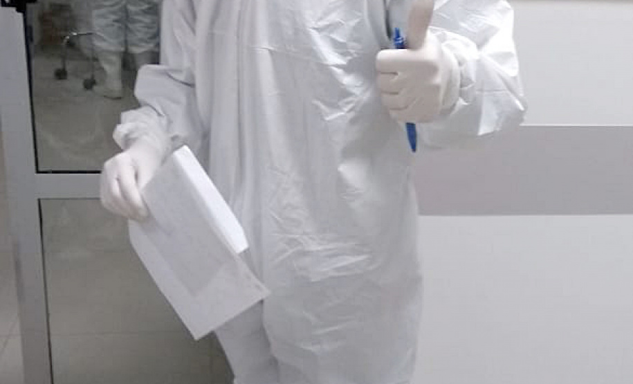 Profissionais de saúde salvam vidas na linha de frente.   Foto: Fátima Hirth Ruiz/Arquivo pessoal