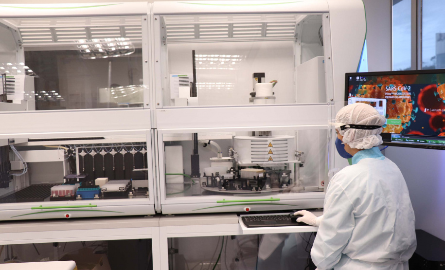 Tecpar recebe Unidade de Apoio ao Diagnóstico Covid-19 da Fiocruz e IBMP . FOTO: TECPAR