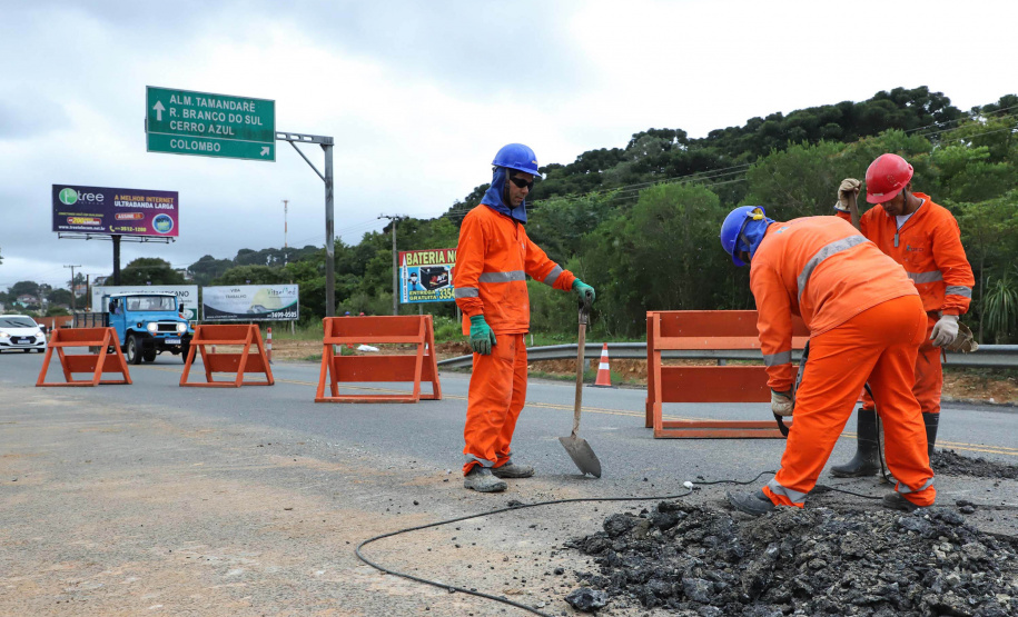 Obra altera acessos do Contorno Norte para a rodovia dos Minérios.
