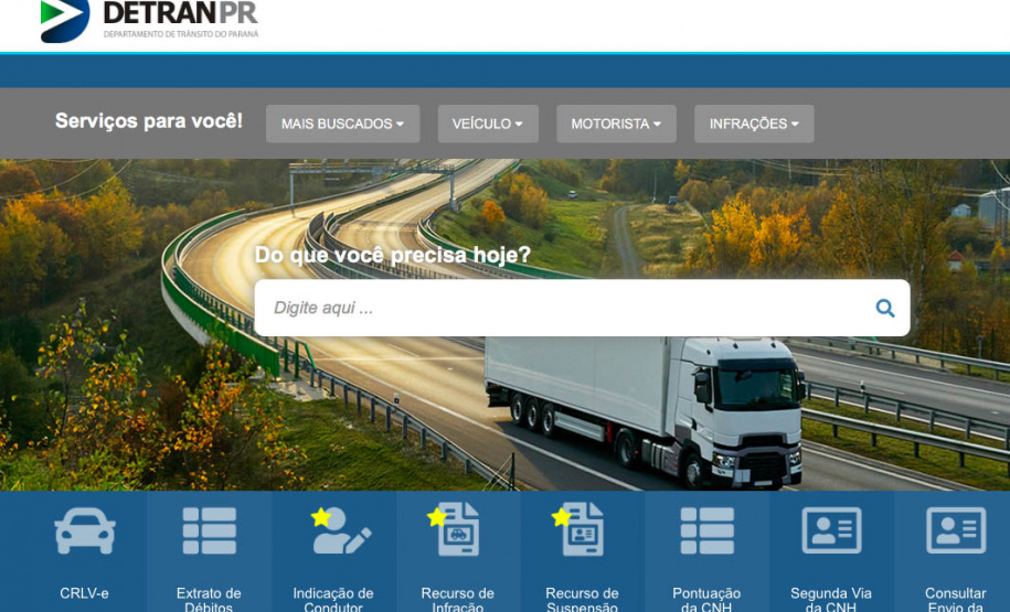 Novo portal do Detran-PR amplia serviços relacionados à infração