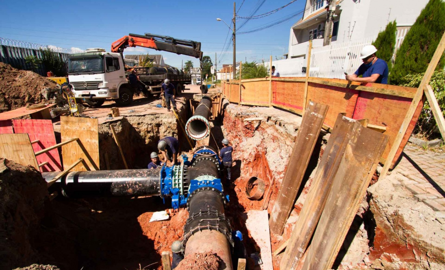 Sanepar antecipa interligação para reforçar distribuição de água. Foto: Sanepar