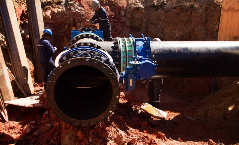 Sanepar antecipa interligação para reforçar distribuição de água. Foto: Sanepar