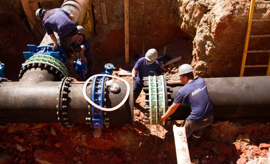 Sanepar antecipa interligação para reforçar distribuição de água. Foto: Sanepar