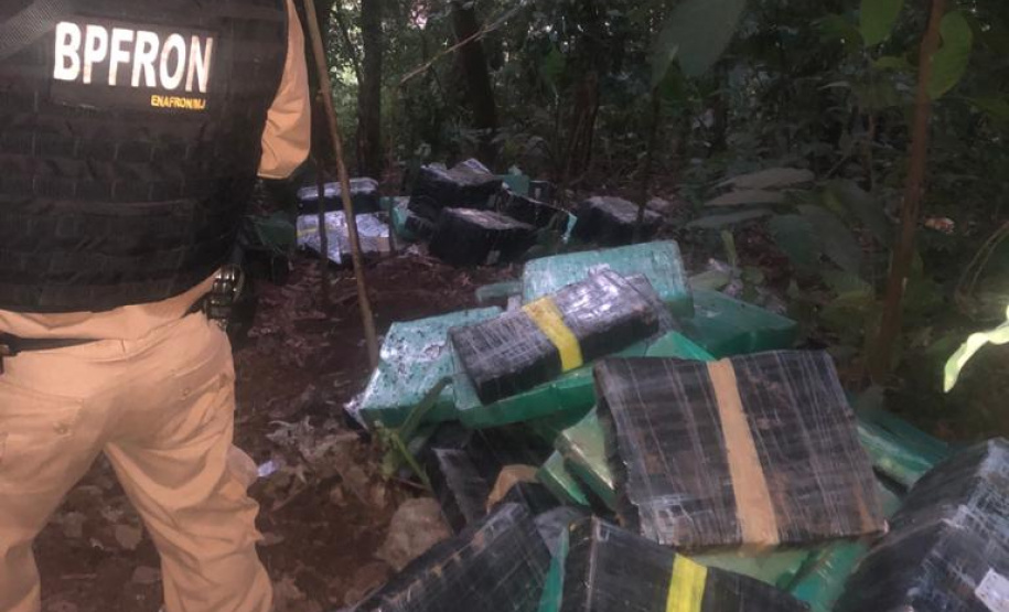 BPFron apreende 5,4 toneladas de maconha no 1.º quadrimestre. Foto:PMPR
