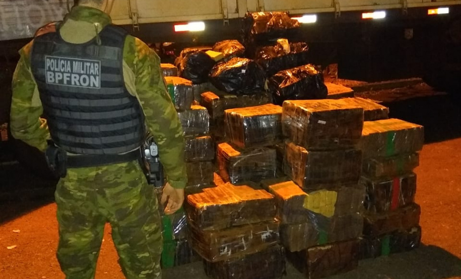 BPFron apreende 5,4 toneladas de maconha no 1.º quadrimestre. Foto:PMPR