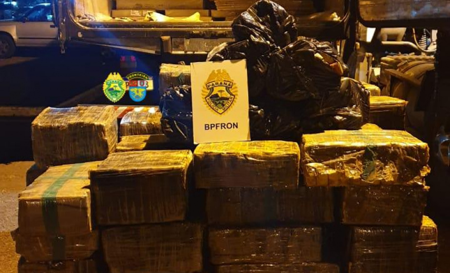 BPFron apreende 5,4 toneladas de maconha no 1.º quadrimestre. Foto:PMPR