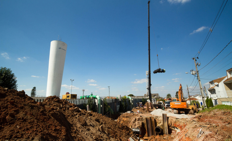 Sanepar conclui obra que vai melhorar distribuição de água
 . Foto:Sanepar