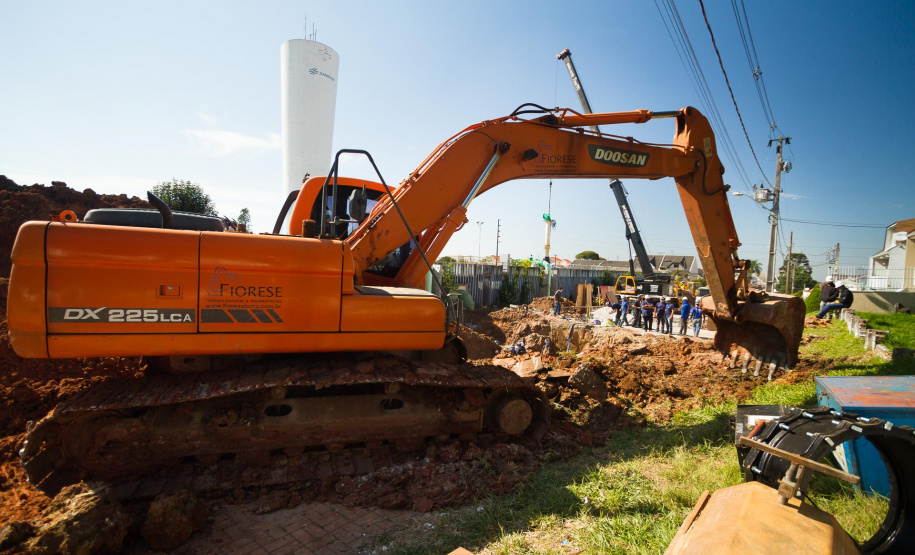 Sanepar conclui obra que vai melhorar distribuição de água
 . Foto:Sanepar