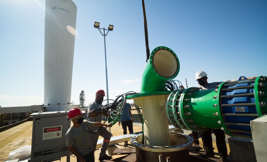 Sanepar conclui obra que vai melhorar distribuição de água
 . Foto:Sanepar