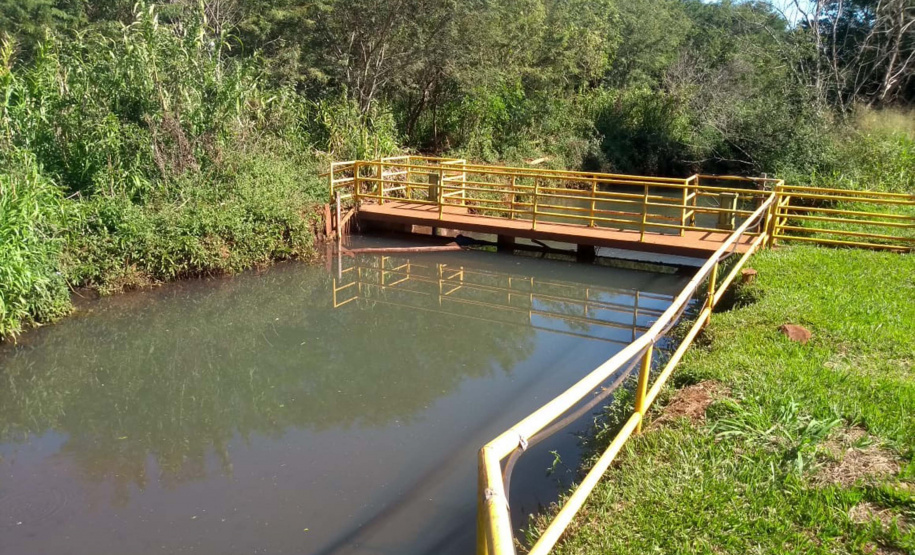 Captação do Rio Cascavel opera com auxílio do Lago Municipal
 . Foto: Sanepar