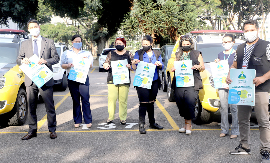 Blitz educativa aborda violência doméstica em condomínios. Foto:SEJUF