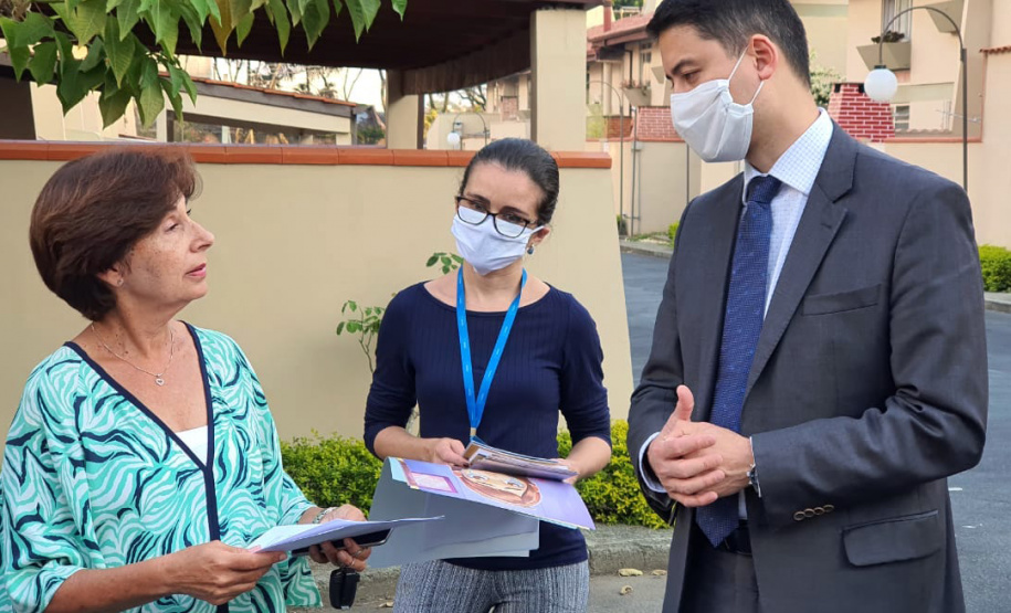 Blitz educativa aborda violência doméstica em condomínios. Foto:SEJUF