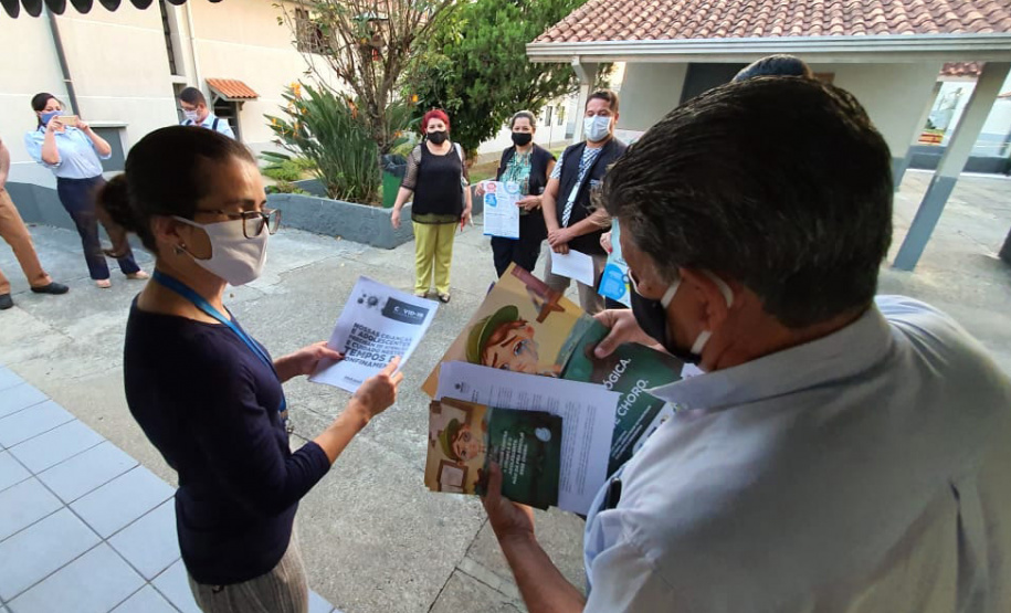 Blitz educativa aborda violência doméstica em condomínios. Foto:SEJUF