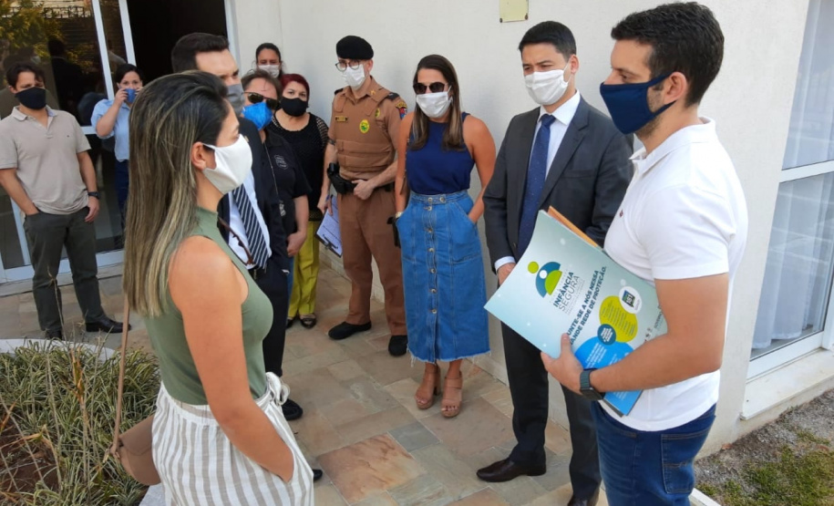 Blitz educativa aborda violência doméstica em condomínios. Foto:SEJUF