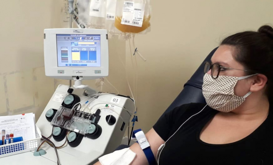 Hemepar inicia projeto-piloto com uso de plasma para tratar Covid-19. Foto: Hemepar