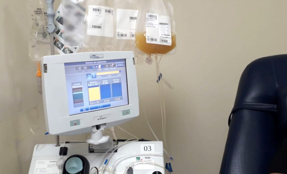Hemepar inicia projeto-piloto com uso de plasma para tratar Covid-19. Foto: Hemepar