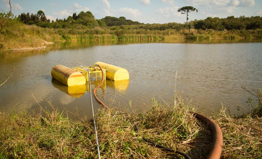 Sanepar implanta captação emergencial em Fazenda Rio Grande. Foto: Sanepar