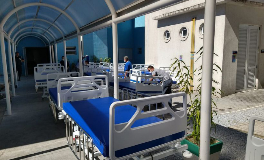 Doações transformam atendimento do Hospital Regional do Litoral e fazem da unidade referência para tratamento da Covid-19.Foto:SESA