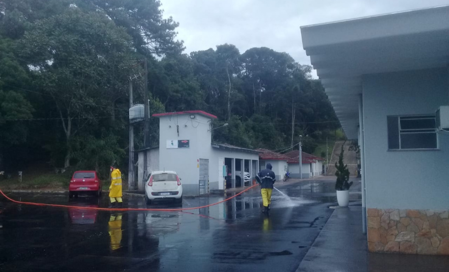 Sanepar continua desinfecção em hospitais e asilos. Foto: Sanepar