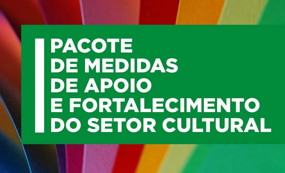Governo do Paraná lança pacote de medidas de valorização, apoio e fortalecimento do setor cultural. Arte: SECC