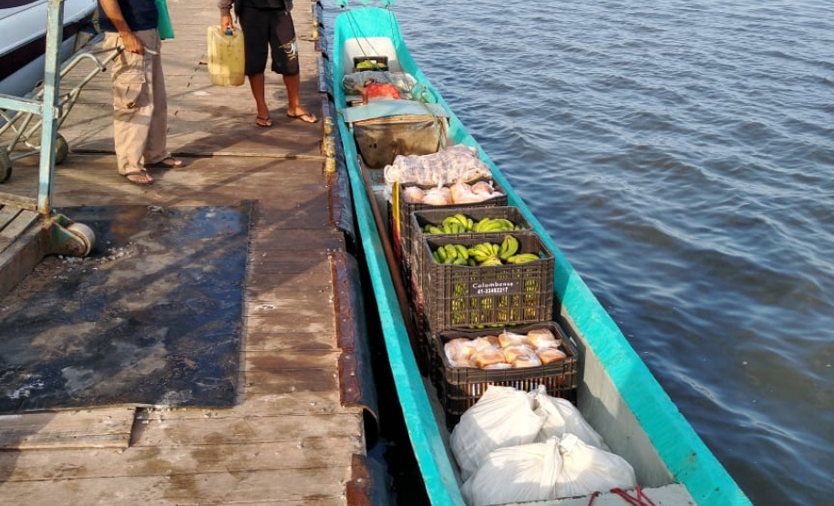 Agricultores familiares levam alimentos às ilhas do Paraná. Foto:SEAB