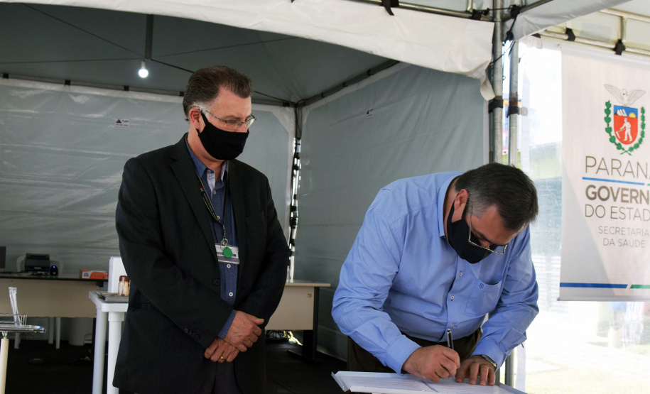 Hospital Oswaldo Cruz inicia teste de pessoal da saúde e da segurança. Foto: Antonio Américo/SESA