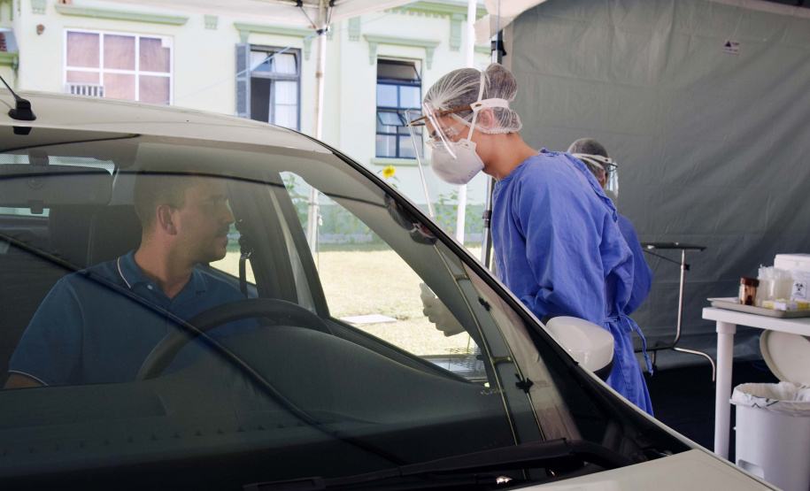 Hospital Oswaldo Cruz inicia teste de pessoal da saúde e da segurança. Foto: Antonio Américo/SESA