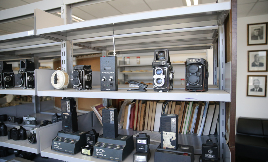 Acervo do Museu de Ciências Forenses inclui peças incomuns.Foto: Geraldo Bubniak/AEN