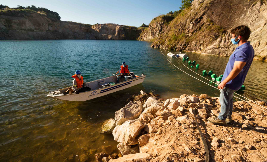 Entra em funcionamento captação de cava em São José dos Pinhais. Foto: Sanepar