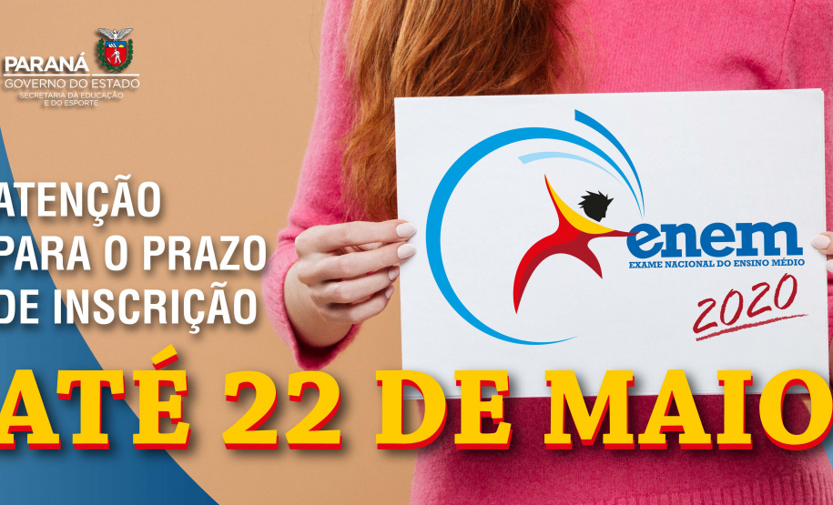 Inscrições para o Enem terminam nesta sexta-feira. Foto:SEED