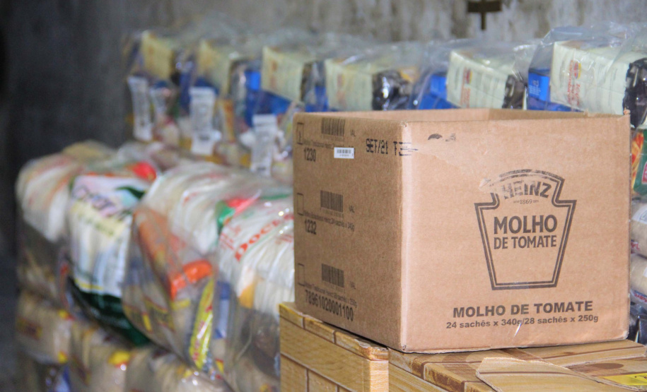 Servidores da Segurança arrecadam mais de 20 toneladas de alimentos. Foto:SESP