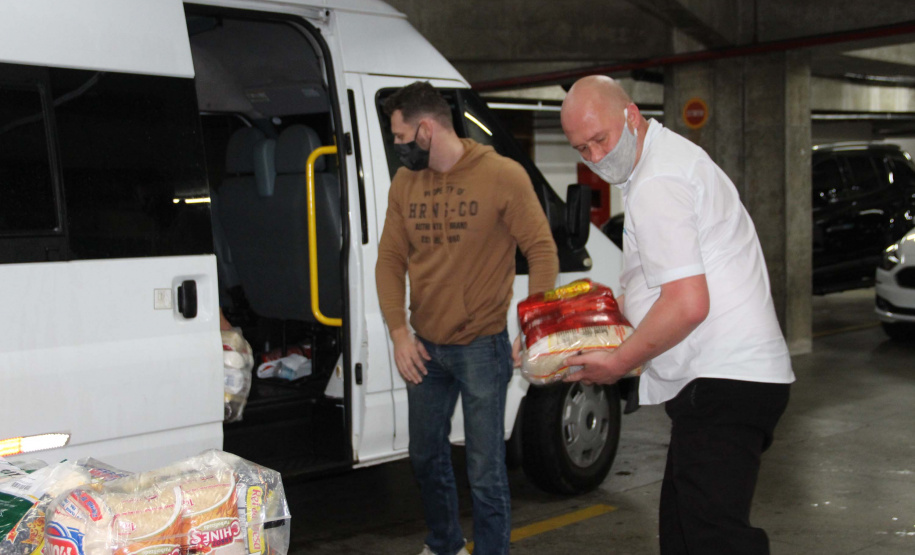 Servidores da Segurança arrecadam mais de 20 toneladas de alimentos. Foto:SESP