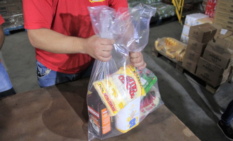 Servidores da Segurança arrecadam mais de 20 toneladas de alimentos. Foto:SESP