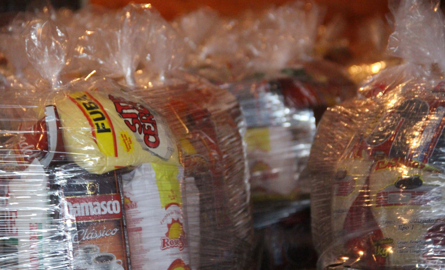 Servidores da Segurança arrecadam mais de 20 toneladas de alimentos. Foto:SESP