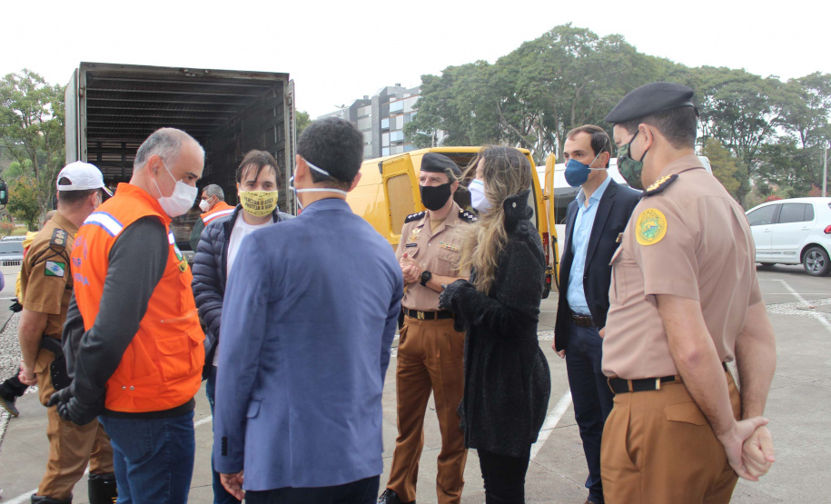 Servidores da Segurança arrecadam mais de 20 toneladas de alimentos. Foto:SESP