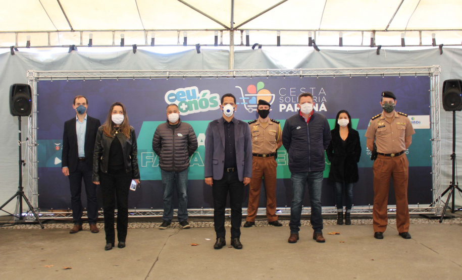 Servidores da Segurança arrecadam mais de 20 toneladas de alimentos. Foto:SESP