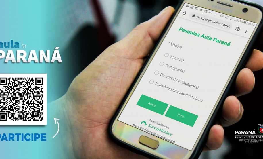 Pesquisa vai avaliar ferramentas do Aula Paraná. Foto:SEED