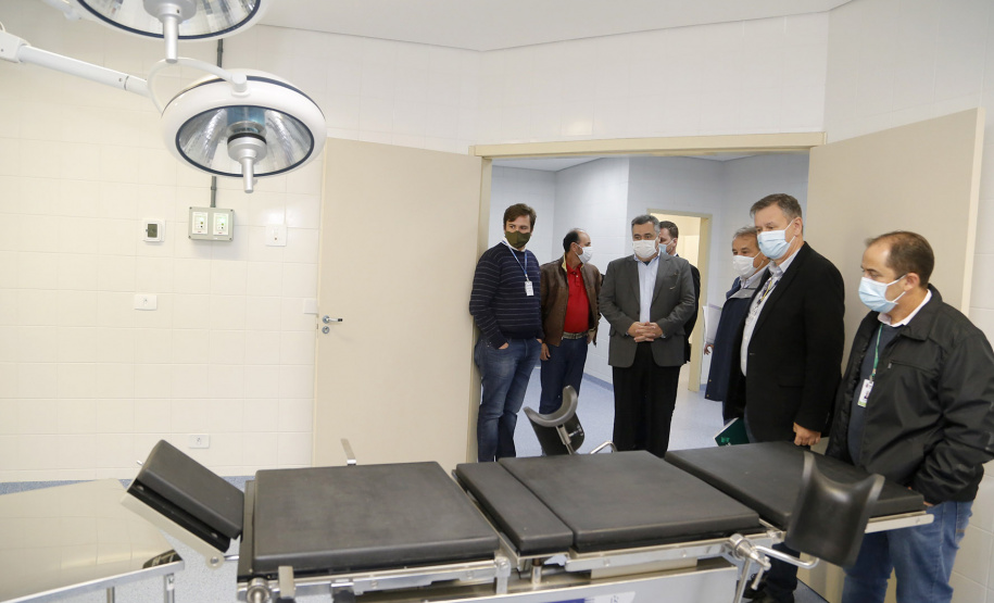 26/05/2020 - Secretário da Saúde Beto Preto vistoria a finalização da obra do Hospital Regional de Telêmaco Borba.
Foto Gilson Abreu/AEN