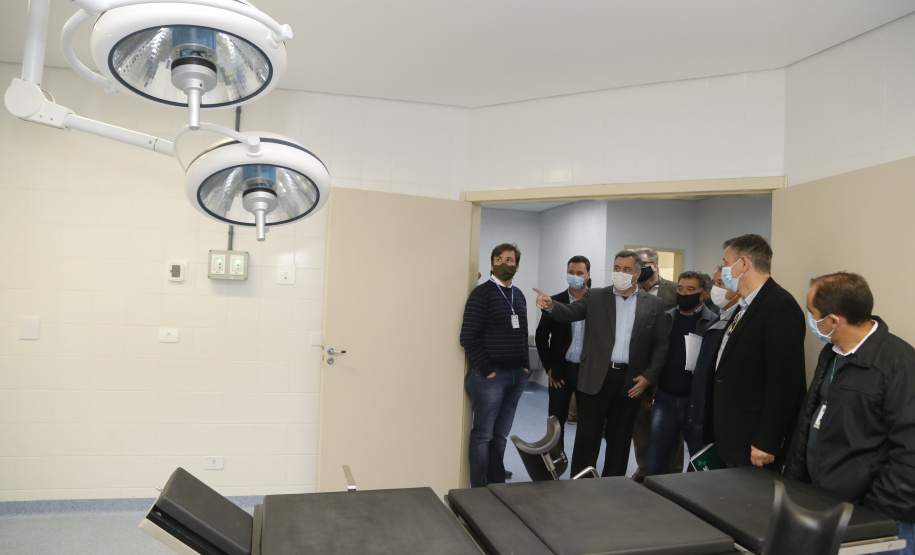 26/05/2020 - Secretário da Saúde Beto Preto vistoria a finalização da obra do Hospital Regional de Telêmaco Borba.
Foto Gilson Abreu/AEN