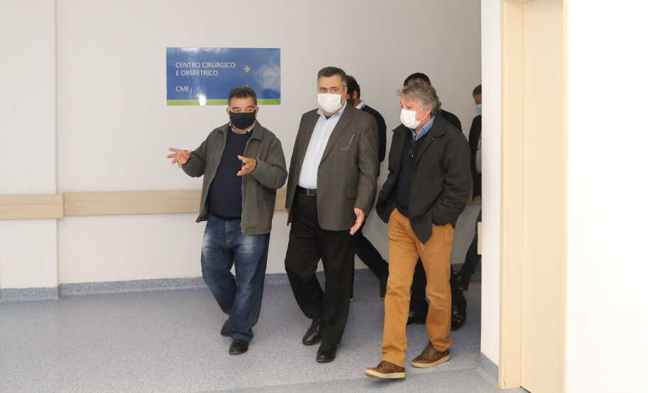 26/05/2020 - Secretário da Saúde Beto Preto vistoria a finalização da obra do Hospital Regional de Telêmaco Borba.
Foto Gilson Abreu/AEN