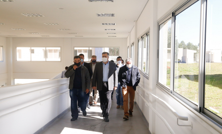 26/05/2020 - Secretário da Saúde Beto Preto vistoria a finalização da obra do Hospital Regional de Telêmaco Borba.
Foto Gilson Abreu/AEN