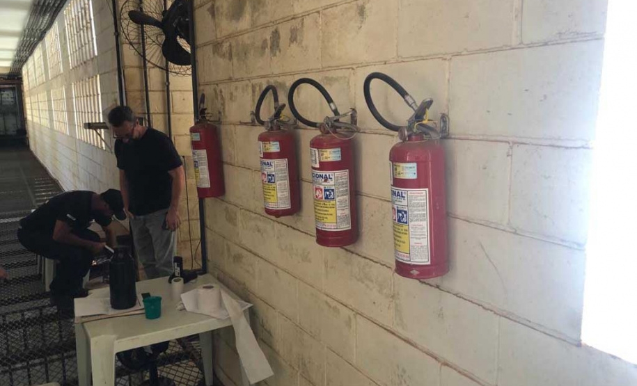 Protocolo de acionamento de brigada de incêndio começa a ser implementada no sistema prisional do Paraná. Foto:DEPEN