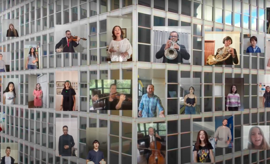 Orquestra Sinfônica do Paraná faz 35 anos e celebra de forma virtual. Foto: Reprodução Youtube