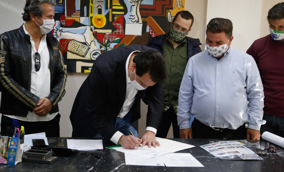 28.05.2020 Governador Carlos Massa RAtinho Junior em ArapongasFoto Gilson Abreu