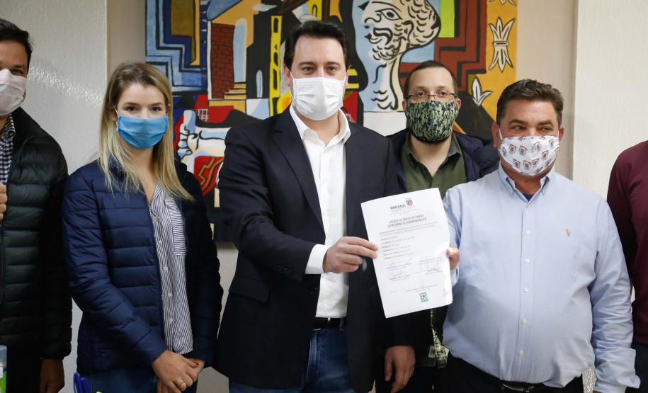 28.05.2020 Governador Carlos Massa RAtinho Junior em ArapongasFoto Gilson Abreu