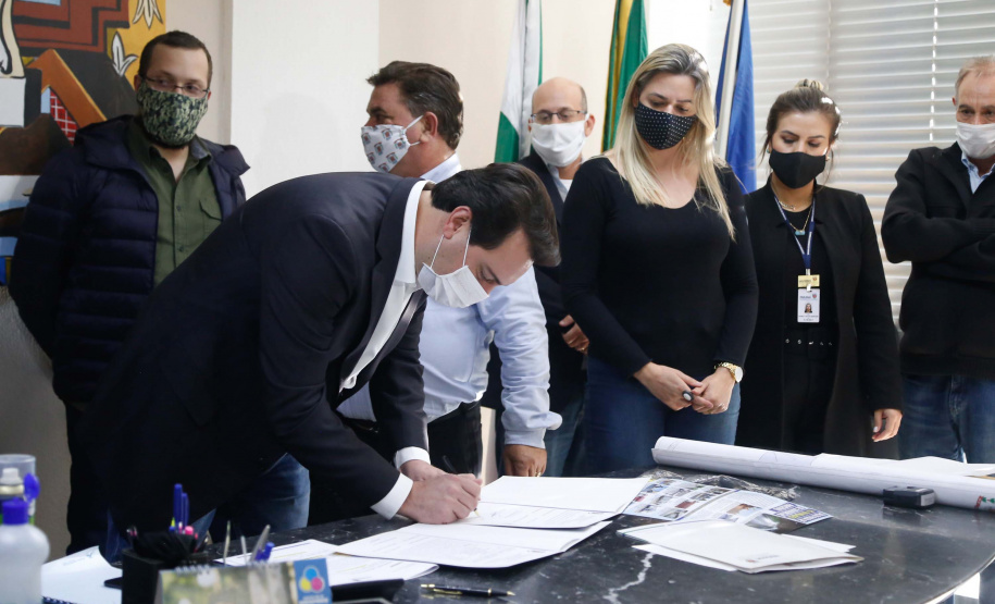 28.05.2020 Governador Carlos Massa RAtinho Junior em ArapongasFoto Gilson Abreu